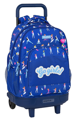 MOCHILA GDE. C/RUEDAS COMPACT EXTRAIBLE RECICLABLE BLACKFIT8
