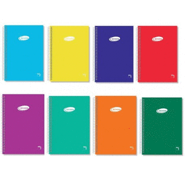 BLOC ESPIRAL 4� 80H 60GR PAUTA 2.5MM COLORES SURTIDOS. PACSA