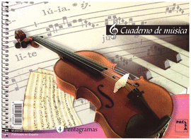 CUADERNO M�SICA 4� APAISADO 4 PENTAGRAMAS 20 HOJAS