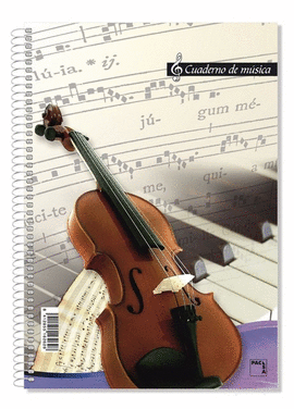 CUADERNO DE M�SICA TAMA�O FOLIO CON 16 PENTAGRAMAS POR P�GINA DOBLE CARA 20 HOJAS