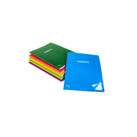 LIBRETA A5 + 48H 90G CUADRO 5X5 MM FLEXIPAC TAPA PLASTICO