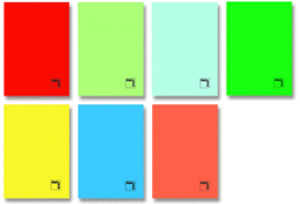LIBRETA F� 50H 70GR PAUTA 2.5MM COLORES SURTIDOS. PACSA