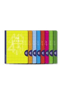 LIBRETA CUADROVIA A4 50H 70G 3MM CUBIERTA B�SICA COLORES SURTIDOS