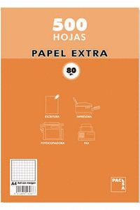 PAQUETE A4 500H 80G CUADRICULA 4X4 PACSA