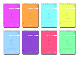 BLOC ESPIRAL FOLIO 80H 90GR CUADRO 4MM ZURDOS PLASTIPAC. PACSA