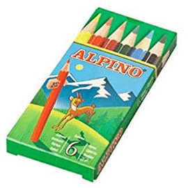 CAJA DE LPICES ALPINO 6 COLORES MODELO 651