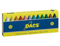 CERAS DE COLOR BLANCO 12 MAXI DACS