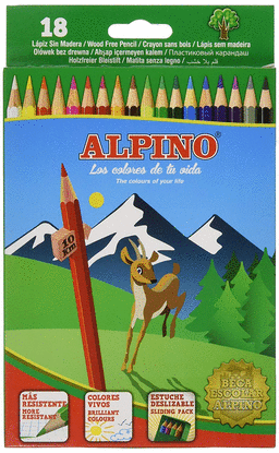 LAPIZ ALPINO 18 COLORES WF 656 LARGO