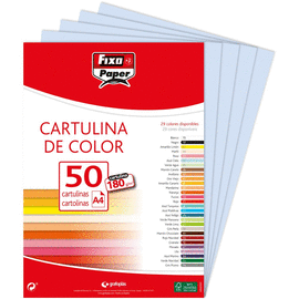 CARTULINA A4 AZUL CIELO . FIXO