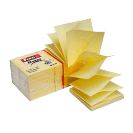 BLOC 100 NOTAS ZIGZAG 76X76MM FIXO AMARILLO