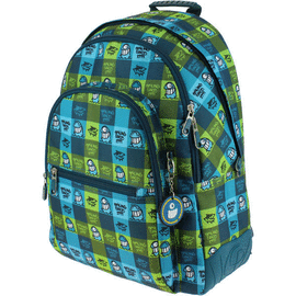 MOCHILA 42 CM EL PEZ CUADROS. GRAFOPLAS