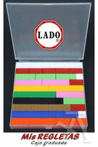 CAJA REGLETAS GRADUADAS, METODO PIO-PIO 33 PIEZAS DE PLASTICO
