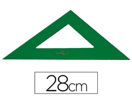 ESCUADRA FABER 28CM VERDE 566-28
