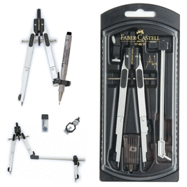 COMPAS CON ALARGADOR Y ADAPTADOR FABER BIGOTERA MOD. 17 48 17. FABER CASTELL