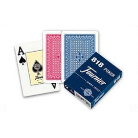 POKER 818 NAIPES HERACLIO FOURNIER ROJO Y AZUL