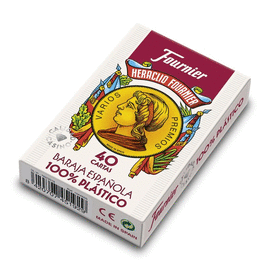 BARAJA ESPA�OLA 2100 100% PLASTICO DE 40 CARTAS. FOURNIER