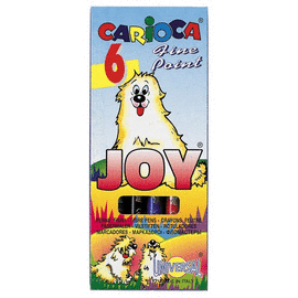 ROTULADORES CARIOCA JOY 6 UDS PUNTA FINA