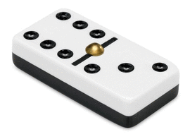 JUEGO DE MESA DOMINO METRACRILATO CAJA MADERA