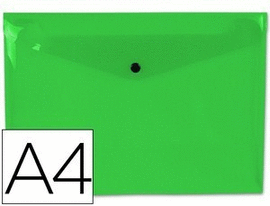 SOBRE VELCRO TAMA�O F� A4 VERDE. CARCHIVO