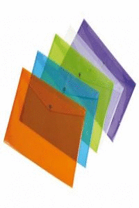 SOBRE VELCRO 4� AZUL. CARCHIVO