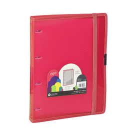 CARPETA ANILLAS CARPEBLOCK PP DUNE A4 120H GOMA ROJO