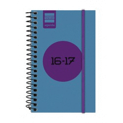AGENDA ESCOLAR 8� LABEL AZUL D�A P�GINA 16-17