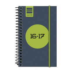 AGENDA ESCOLAR 8� LABEL GRIS D�A P�GINA 16-17