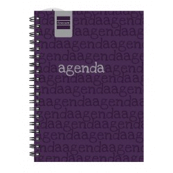 AGENDA ESCOLAR 8� LEO MORADO D�A P�GINA 16-17