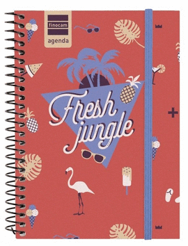 AGENDA ESCOLAR 8� FLAMINGO D�A P�GINA 2018-2019 JUNGLE FINOCAM