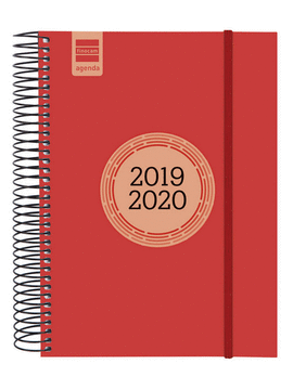 AGENDA 2019-2020 ESPIRAL LABEL E10 1DP ROJO.FINOCAM