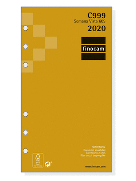 RECAMBIO ANUAL 609 SV 2020 C999