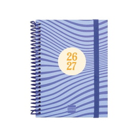 AGENDA ESCOLAR DIVA OCTAVO SEMANA VISTA HORIZONTAL 26-27 OLAS FINOCAM