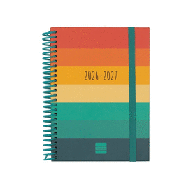 AGENDA ESCOLAR DIVA OCTAVO SEMANA VISTA HORIZONTAL 26-27 COLORS FINOCAM