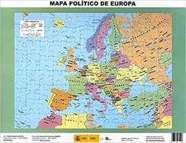 PUZLE MAGN�TICO MAPA POL�TICO DE EUROPA. 97 PIEZAS. 37 X 27. IGN CNIG. PUZZLE
