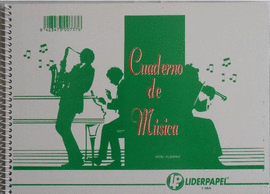CUADERNO DE M�SICA MODELO ALBENIZ TAMA�O FOLIO APAISADO 12 PENTAGRAMAS POR P�GINA 20 HOJAS
