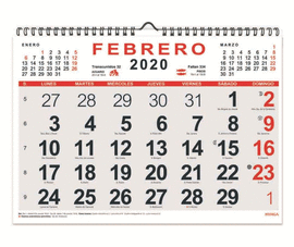CALENDARIO MENSUAL MYRGA 2022 ESPIRAL 30X21 REF. 1590