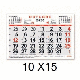 FALDILLA MYRGA CALENDARIO 2020 15X10 REF1591