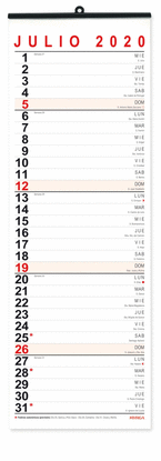 CALENDARIO MENSUAL 2022 16,5 X 49 MYRGA