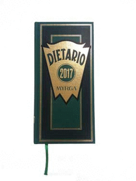 DIETARIO MYRGA 2018 VERDE DA PGINA 32X15CM REF. 2101VE