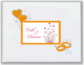 LIBRO FIRMAS BODA CORAZONES