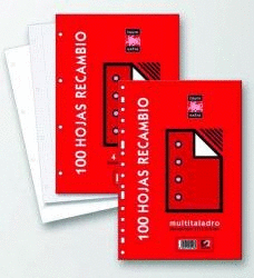 RECAMBIO FOLIO 80H MULTITALADRO FOLIO 4MM