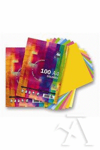 PAPEL A4 80GR 100H CLIPPER COLORES FUERTES SURTIDOS