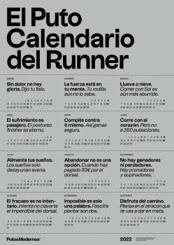 EL PUTO CALENDARIO DEL RUNNER 2022