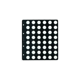HOJA FUNDA MONEDAS ALBUM MOD 754 CON 48 ALOJAMIENTOS. PARDO