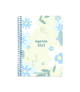 AGENDA ANUAL 2023 DP FLOWERS ESPIRAL 145X212. PAPERTRAC