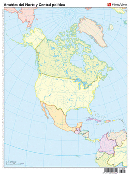 MAPA MUDO AMERICA NORTE POLITICO