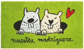 FELPUDO VERDE NUESTRA MADRIGUERA (PAREJA) LAROOM Y ANNA LLENAS