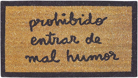FELPUDO PROHIBIDO ENTRAR DE MAL HUMOR LAROOM Y ANNA LLENAS