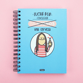 LIBRETA A5. P8LADAS. LUCHA POR CONSEGUIR UNA CERVE ~ P8LADAS
