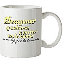 TAZA MUG LA VECINA RUBIA 2 DESAYUNAR. TANTANFAN